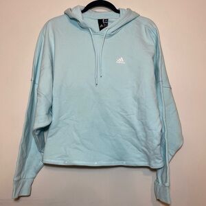 NWT Women's Adidas Cropped Hoodie in Halo Mint